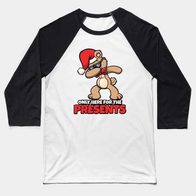 Dabbing Christmas Rabbit Baseball T-Shirt by MONMON-75